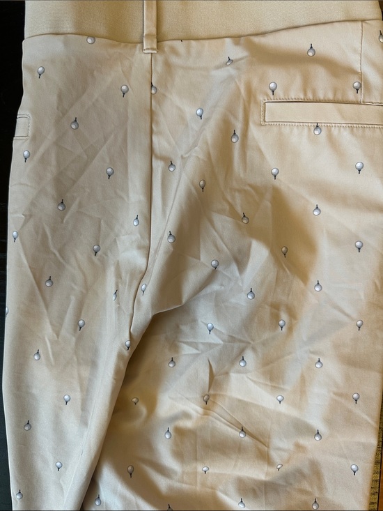 Walter Hagen Other - Walter Hagen Tan Chino Pants with Small White Printed Golf Balls